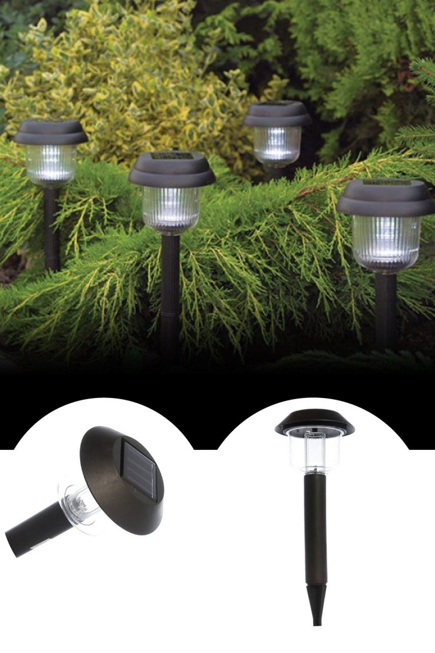 BUFFER® Kablosuz Solar Plastik Bahçe Lambası Garden Lamp (Büyük)