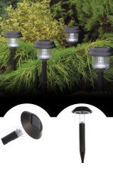 BUFFER® Kablosuz Solar Plastik Bahçe Lambası Garden Lamp (Büyük)
