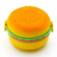 BUFFER® Hamburger Tasarımlı Çatal Bıçaklı Saklama ve Beslenme Kabı Kutusu