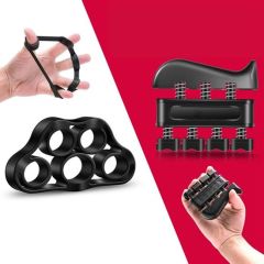 BUFFER® 5 Parça El, Kol ve Parmak Egzersiz Spor Aletleri Seti Fitness Takımı