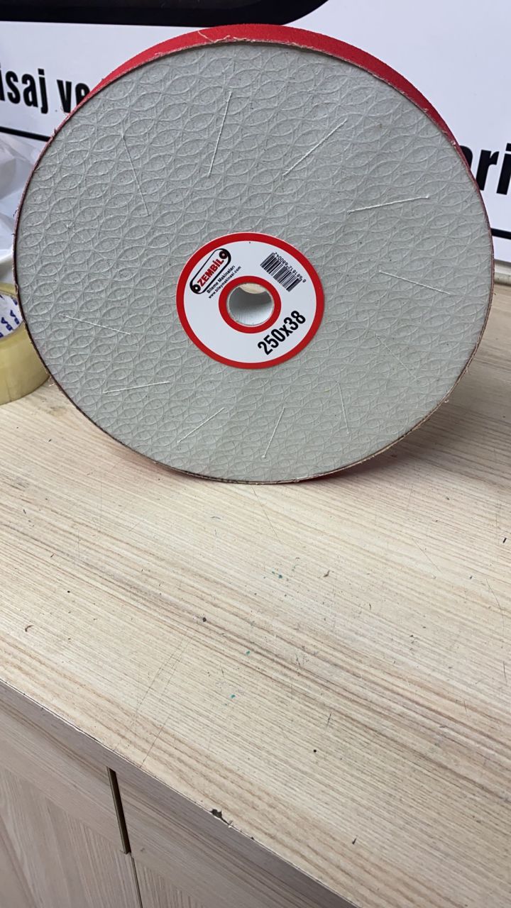 Polzem Disk 250x28 mm Seramik Zımparalı (Bileme Makinesi için Seçenekli)