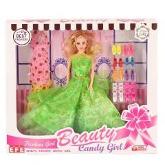 207 Ayakkabı Setli Candy Girl Bebek -Efe Toys