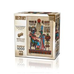 20743 PUZZLE 1000 PAPİRUS THRONE OF TUTANKHAMUN