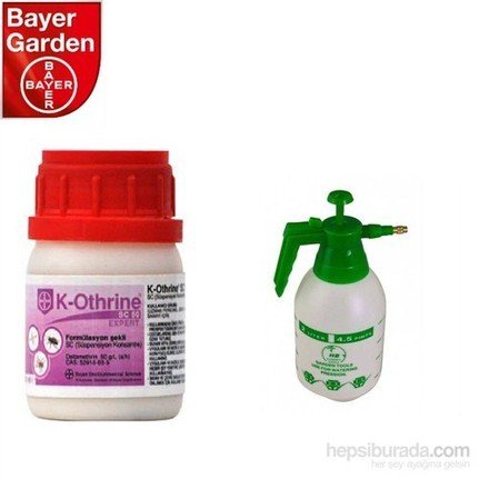 Bayer K-Othrine SC 50 Kene Karınca Böcek İlacı 50ml + Pompa (2 Litre)