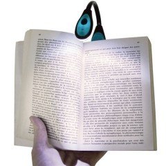 BUFFER® Kitap Okuma Lambası Kıskaçlı Işık Pilli Aydınlatma Kitap Okuma Işığı