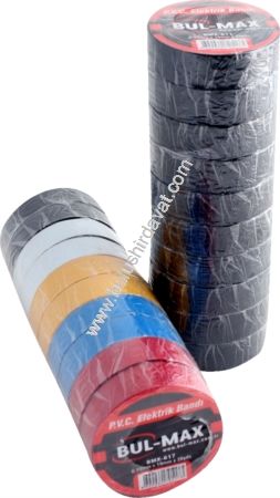 Bulmax 20yds Sıyah Elektrk Bandı Bmx-617 (10 Adet Gönderilir)