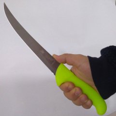 Heritagen Kıvrık Bonfile Bıçağı 21 cm Bıçak (Turuncu Bıçak)