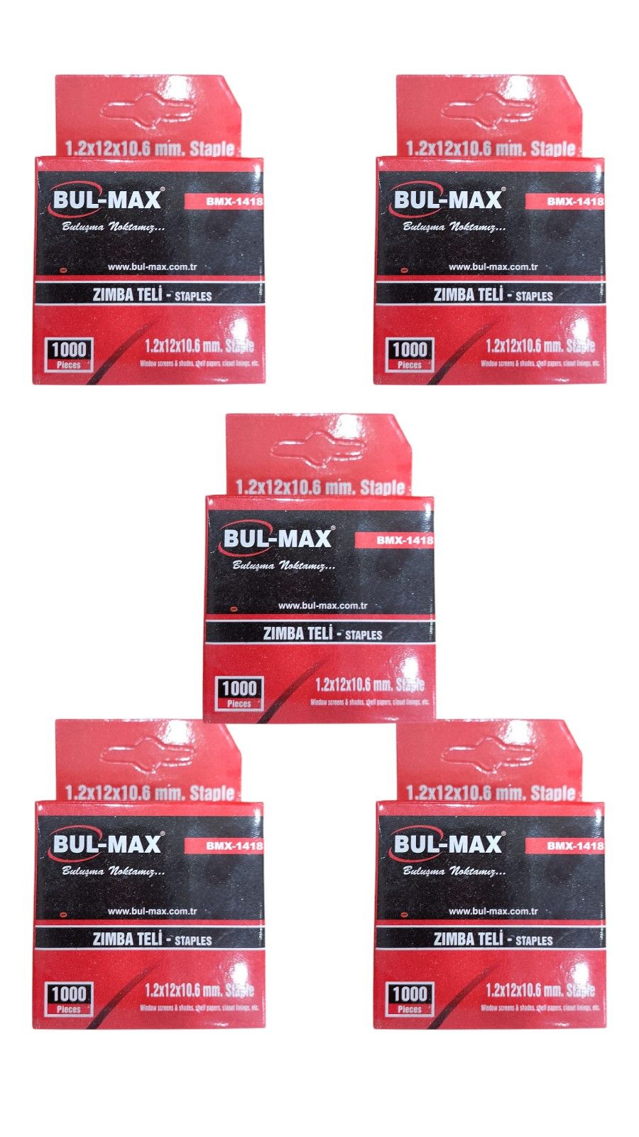 Bulmax 12 mm Havalı Zımba Tabancası Teli Bmx-1418 (5 Paket Gönderilir)