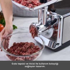 Karaca İnox 1201 Model Uyumlu Kıyma Makinesi Delikli Ayna, 5 Numara Yedek Parça Elek Süzgeç
