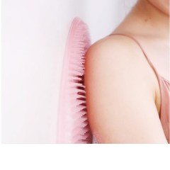 BUFFER® Silikon Fırçalı Banyo Masaj Matı ve  Ayaklar için Topuk Masaj Paspası
