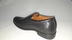 ERTAÇ DERİ ERKEK AYAKKABI BAĞCIKSIZ SİYAH