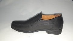 ERTAÇ DERİ ERKEK AYAKKABI BAĞCIKSIZ SİYAH