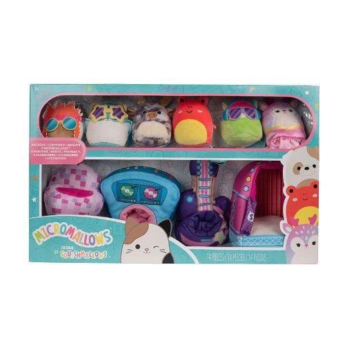 SQ MM0020 Squishmallows Micromallows 6 Figür-4 Aksesuar-4 Giysi Seti -Necotoys