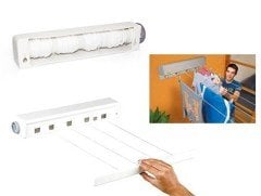 BUFFER® Pratik Portatif Yeni Nesil Çek As  Kolay Askılık 4 İpli Askılık