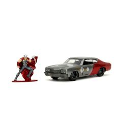 253223019 JADA MARVEL THOR 1970 CHEVY CHEVELLE SS 1 32 DİE CAST FREEWHEEL