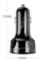 BUFFER® 55W 3 Port Usb Araç İçin Telefon Şarj Cihazı 3 Girişli Çakmaklık Adaptör-3.1A PD 20W QC 3.0