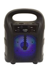 Tutmalı Mini Hoparlör Işıklı Taşınabilir Bluetooth Wireless Radyolu Sd Kart ve USB Girişli Hoparlör