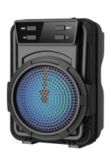 BUFFER® Mini Işıklı Hoparlör Bluetooth Wireless Hoparlör Yüksek Ses Hoparlö