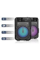 BUFFER® Mini Işıklı Hoparlör Bluetooth Wireless Hoparlör Yüksek Ses Hoparlö