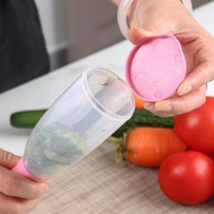 BUFFER® Hazneli Meyve Sebze Soyacağı Renkli Tutma Kollu Şeffaf Hazneli Soyacak