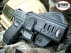Fobus GLCH-RT LEFT (Solak) Glock 17 19 Mandallı Kılıfı + Bacak Aparatı 2li Set (Tabanca Hariçtir)