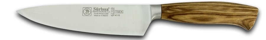 Sürbisa 61310 Zeytin Saplı Dövme Şef Bıçağı Çelik:16cm Toplam:29cm