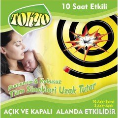 BUFFER® Kokusuz Dumansız Organik Doğal Spiral Haşere Sivrisinek Kovucu
