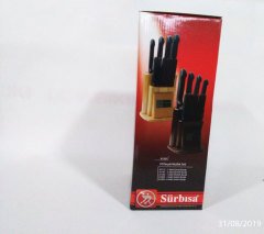 Sürbisa 61500 E Mutfak Bıçak Seti 10lu Ahşap Standlı
