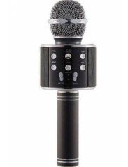 BUFFER® Şarj Edilebilir Telefon Ve Usb Bağlantılı Karaoke Mikrofon (Siyah)