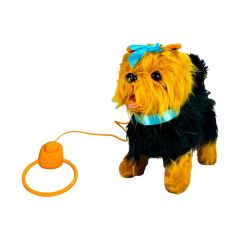 PFT-B267 PELUŞ TASMALI YÜRÜYEN KÖPEK MAVİ -VRD