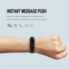 BUFFER® M4 Akıllı Bileklik Band M4 Su Geçirmez Renkli Ekran Bileklik