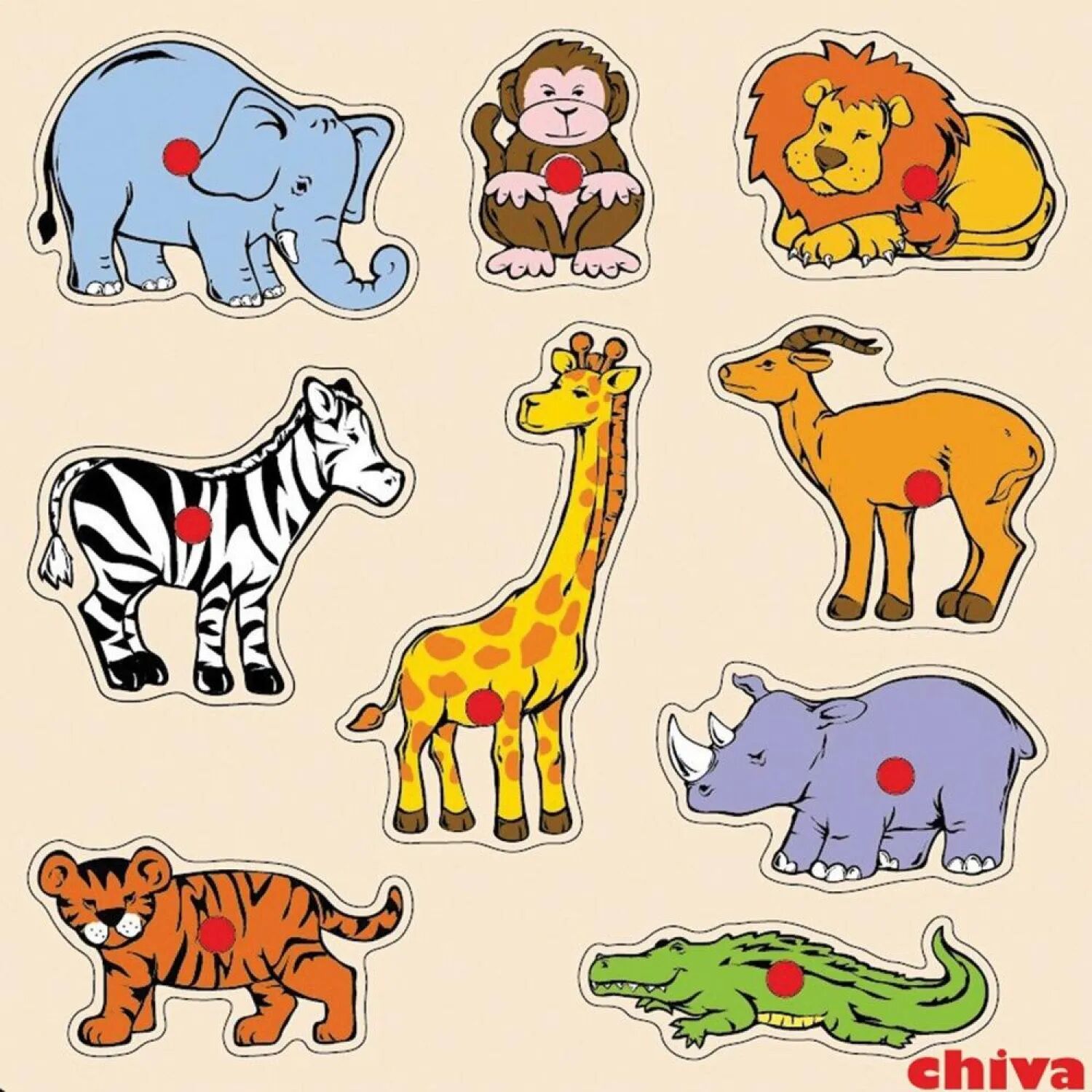 CS-1009 SAFARİ HAYVANLARI AHŞAP YAPBOZ
