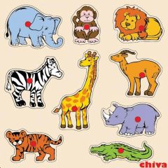 CS-1009 SAFARİ HAYVANLARI AHŞAP YAPBOZ