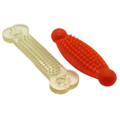 BUFFER® Kemik Şekilli Renkli Köpekler İçin 2&1 Diş Kaşıma Ve Oyun Kemiği