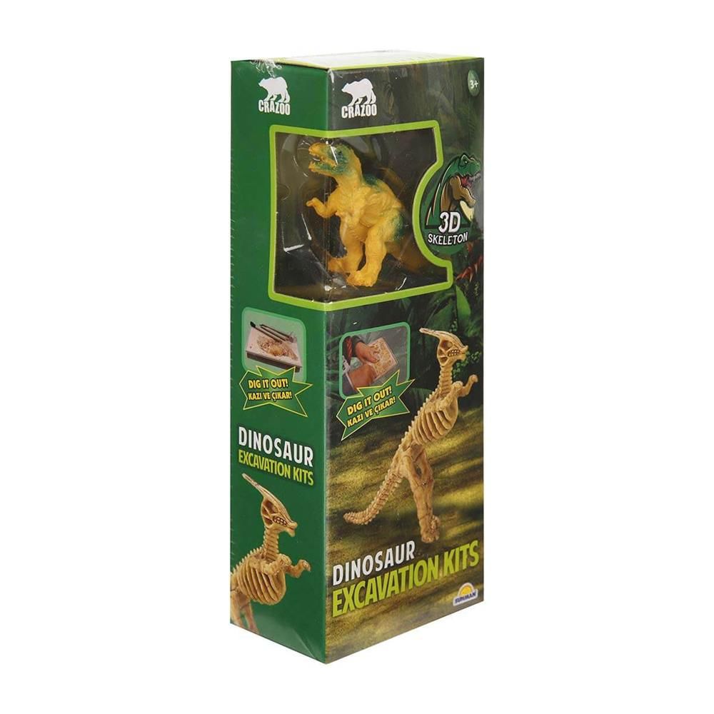 Crazoo Dinozor Figürlü 3D Kazı Seti