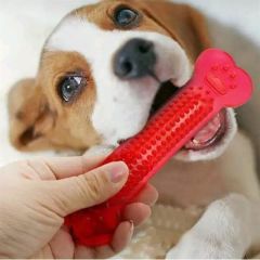 BUFFER®  Tırtıklı Yüzey Köpek Diş Kaşıma Kemiği Plastik Kemik Diş Temizleme Oyuncağı