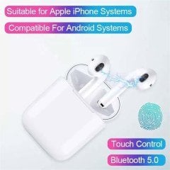 BUFFER® İ11-Tws Kablosuz Bluetooth 5.0 Tuşsuz Dokunmati̇k Stereo Kulaklik