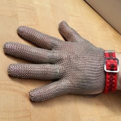 Honeywell Chainex Kesilmez Çelik Örgü Eldiven No:3 Medium Kırmızı