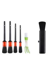 BUFFER® 5+1 Yumuşak Kıllı İç+Dış Temizlik Oto Fırça Seti+Açılıp Kapanan Oto Temizlik Fırçası