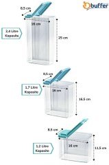 BUFFER® 3lü Erzak Saklama Kabı 2400 X 1700 X 1200 Ml - AK621