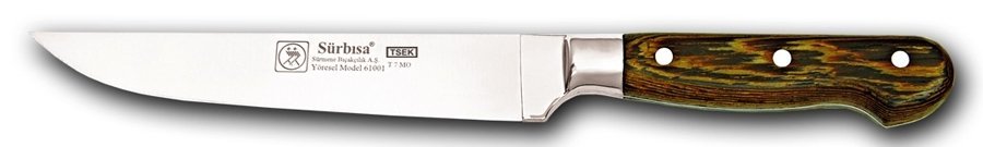 Sürbisa 61001-YM Yöresel Mutfak Bıçağı Ahşap Sap 17,5 cm