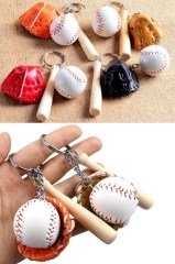 BUFFER® Gerçekçi Beyzbol Tasarımlı Şık Anahtarlık Kolye Çanta Süsü Baseball Keychain