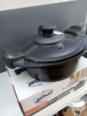 Gülsan 24 cm Vakumlu Buharlı Basık Seramik Düdüklü Tencere (4 LT)