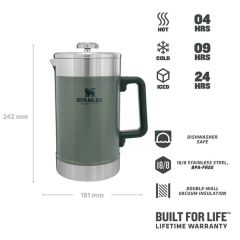 Stanley Klasik French Press Termos 1.4 Lt 1,4 LT - Yeşil