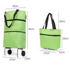 Tekerlekli Pratik Elde Taşınabilir Portatif Kolay Taşınan Pazar Arabası