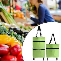 Tekerlekli Pratik Elde Taşınabilir Portatif Kolay Taşınan Pazar Arabası