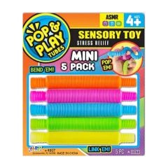 04807 Pop & Play Tubes Duyusal Stres Oyuncağı Mini 5'li