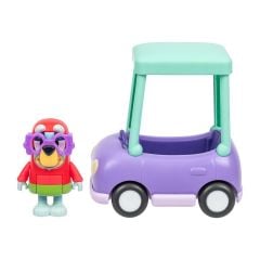 BLUEY 18924 Bluey Büyükannenin Arabası ve Janet Figürü