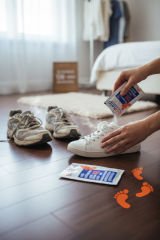 2'li Set Ayakkabı Koku Giderici + Ahşap Saplı Topuk Törpüsü Nasır Zımparası 22x4,5cm