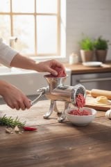 12'lik Paslanmaz Çelik Kıyma Makinesi Kollu – Dayanıklı ve Hijyenik Makina